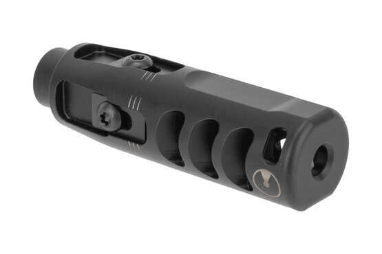 Ultradyne 5.56 X1 Adjustable Compensator is machined from 416 stainless steel with a salt bath nitride finish